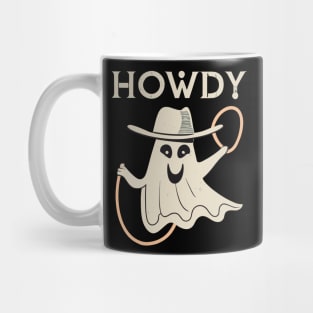 Howdy Ghost || Cute Halloween || Happy Ghost Mug